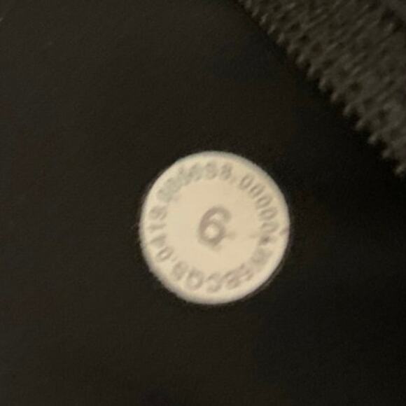 Lululemon Speed Wunder Under Black Speckle Shine Athletic Leggings Pants Size 6 - Picture 5 of 5